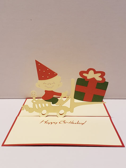 Happy Kid 3D Birthday Card 🙆♂️🙋♂️🏄🤸♂️ image 0