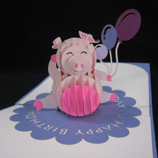 Happy Birthday Card Pop Up Balloons image 0