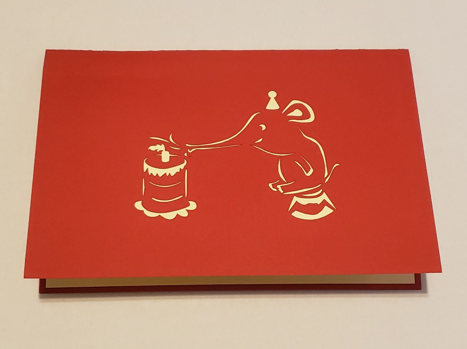 Elephant 3D Pop Up Birthday Card image 3
