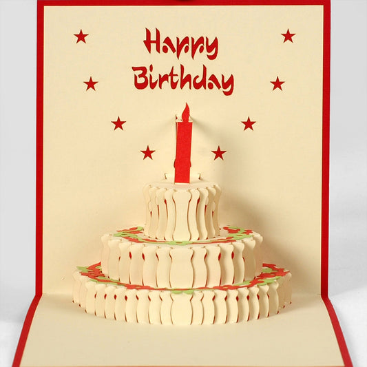 Happy Birthday Card Pop Up Cake 🎂 image 0