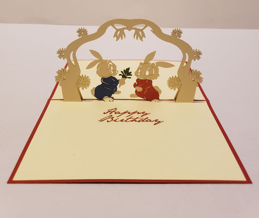Bunny Birthday Card 🐰🐇 image 0