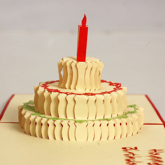 Happy Birthday Card Pop Up Cake 🎂 image 0