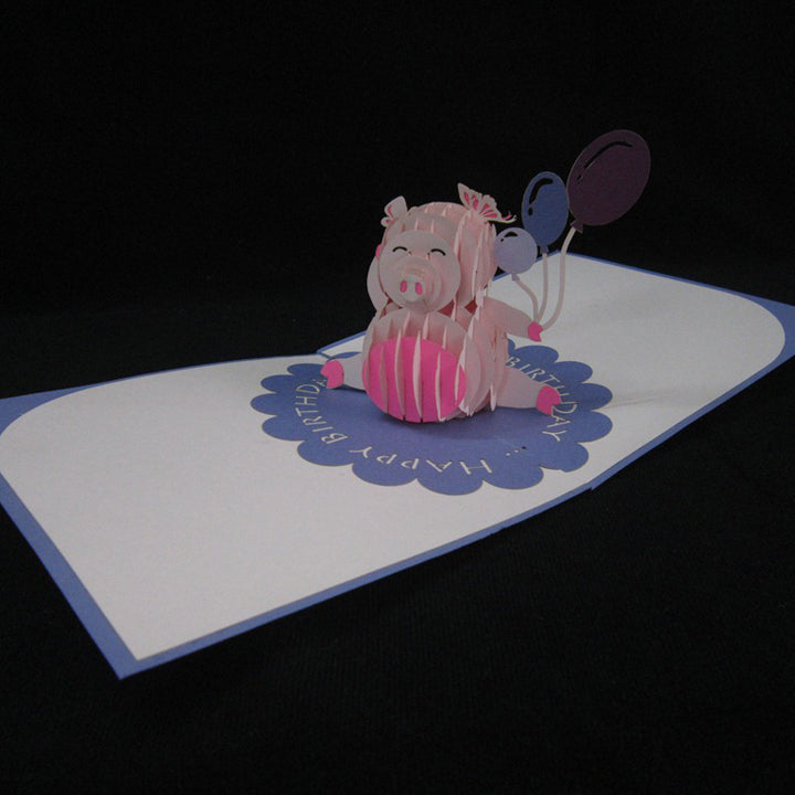 Happy Birthday Card Pop Up Balloons image 2
