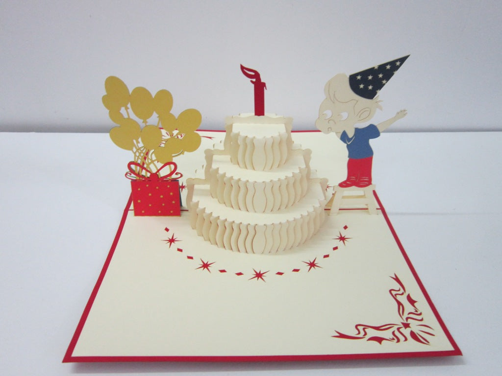 Boys Cake Birthday Card πββοΈππββοΈ image 2