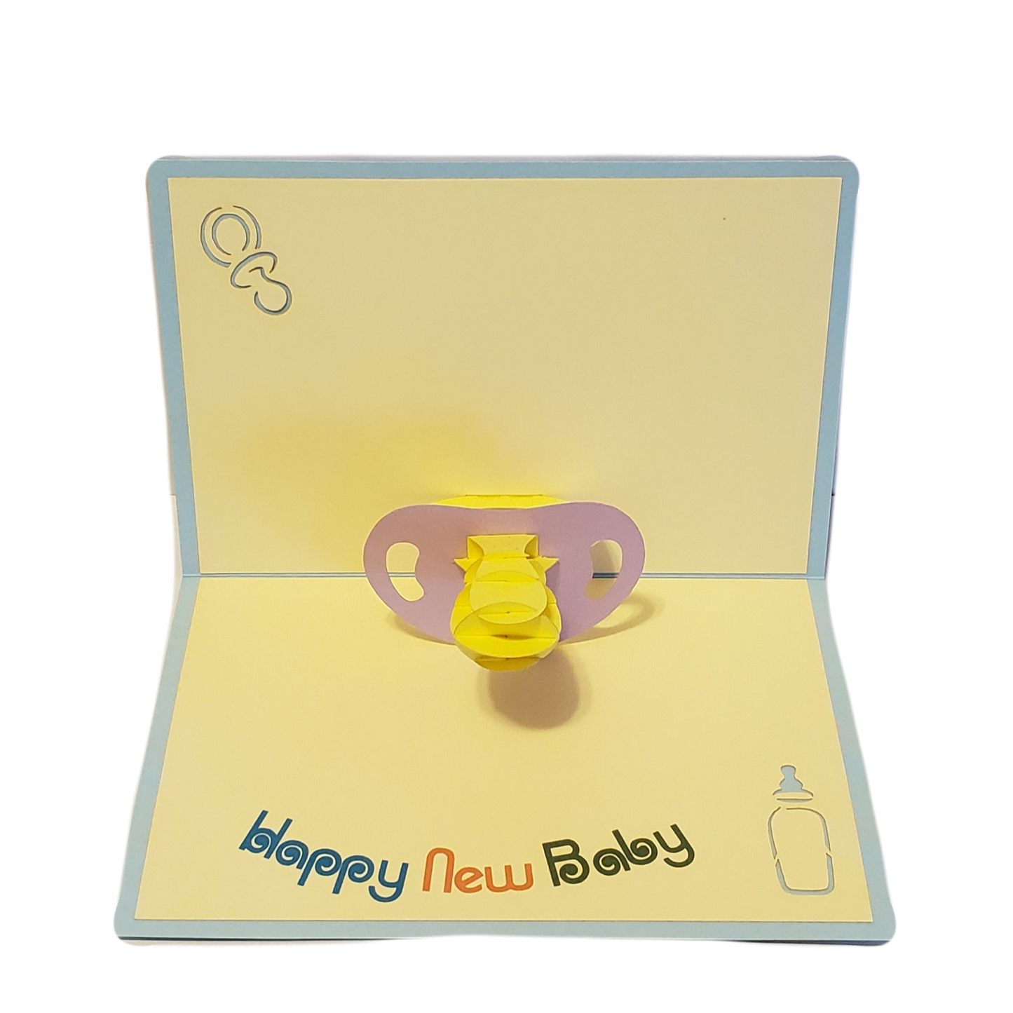 Baby Pacifier 3D Pop Up Card 👼🍼 image 1