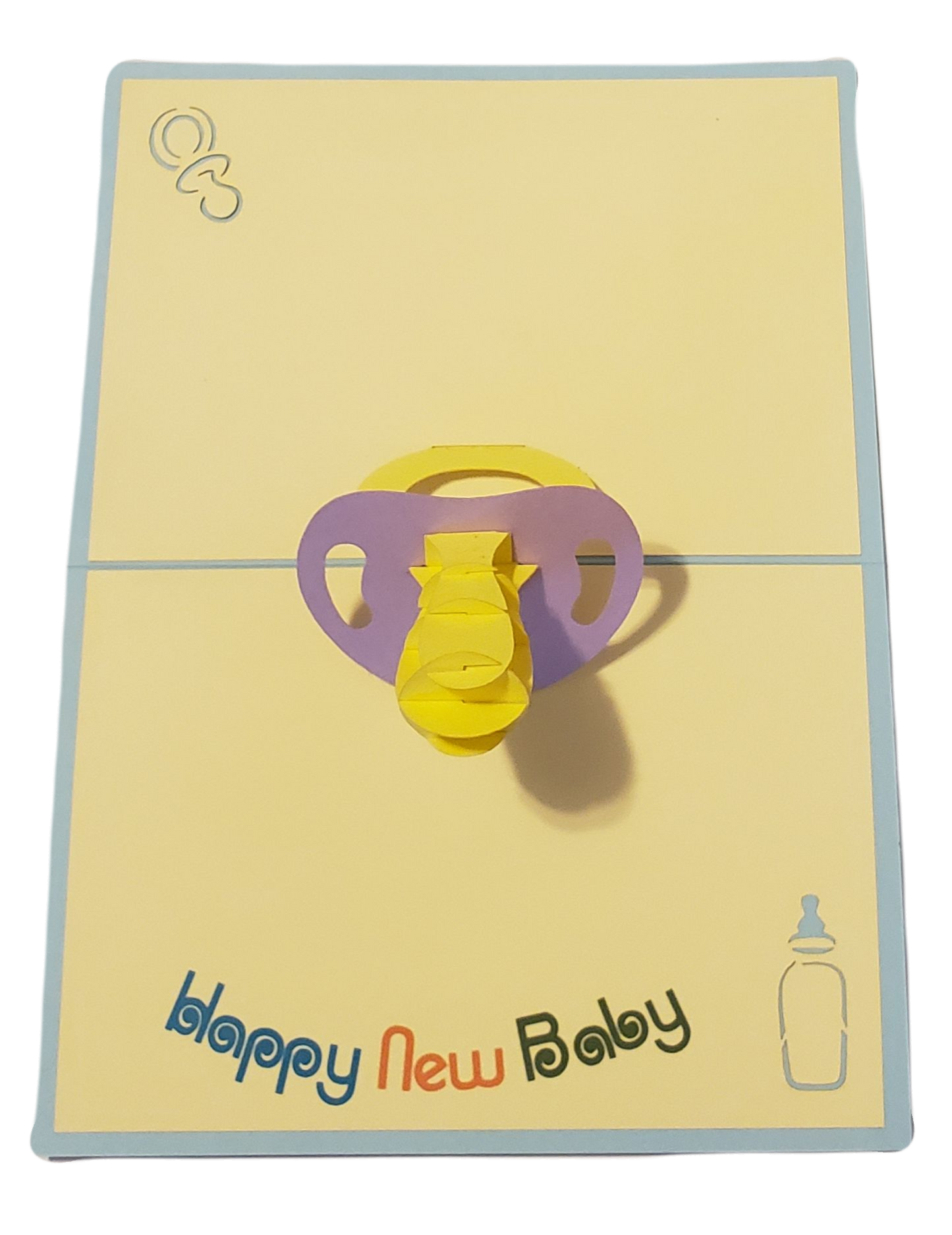 Baby Pacifier 3D Pop Up Card 👼🍼 image 3