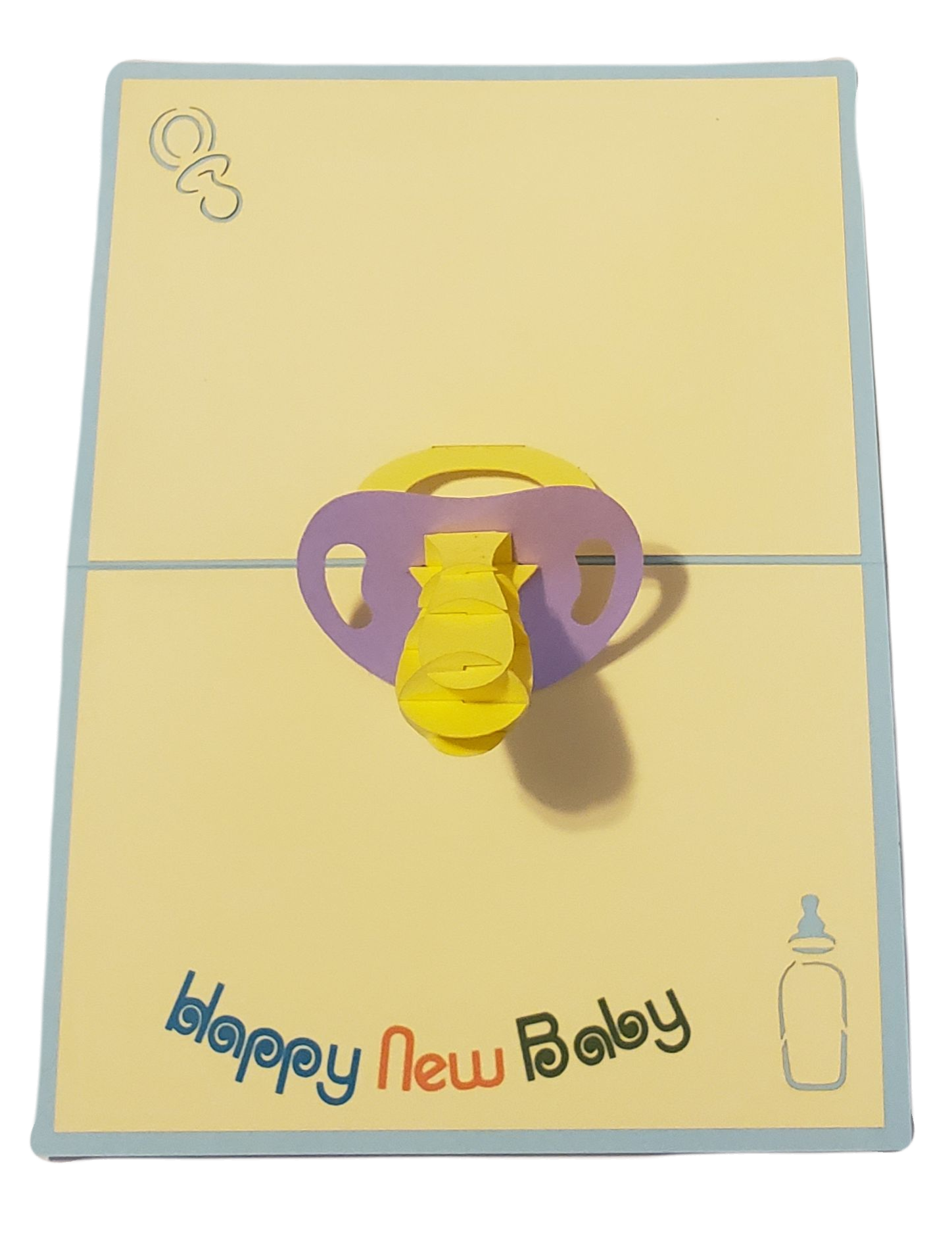 Baby Pacifier 3D Pop Up Card 👼🍼 image 3