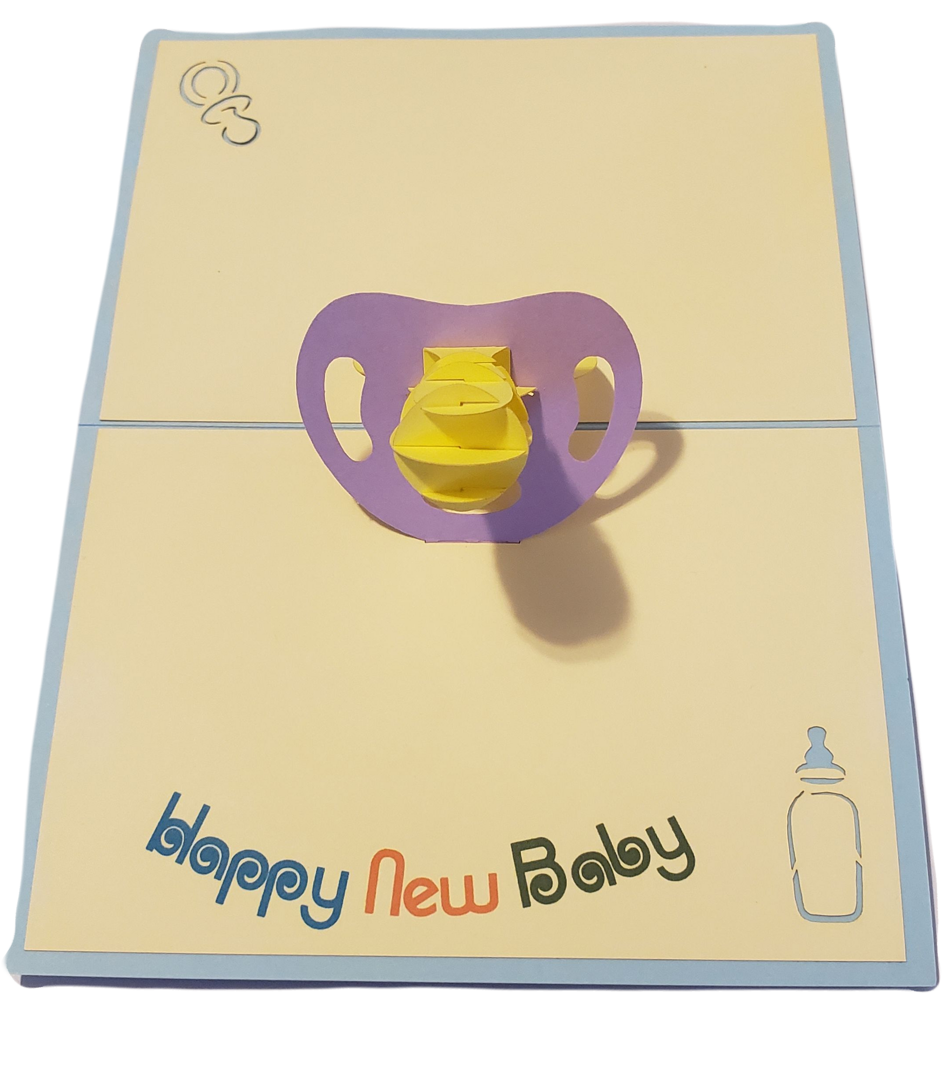 Baby Pacifier 3D Pop Up Card 👼🍼 image 2